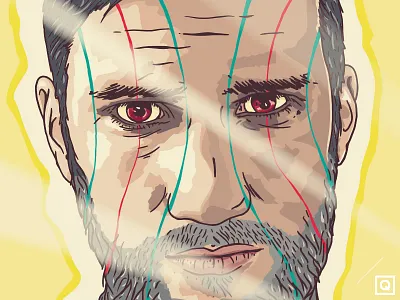 Self-Portrait / WIP drawing illustration lille new portrait project self portrait sketch soon vector wip work in progress