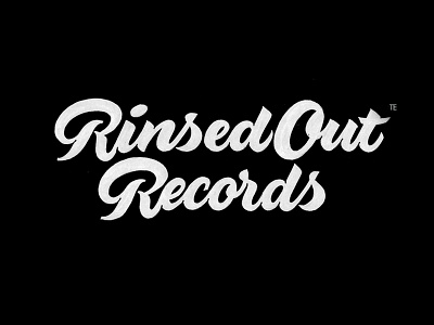 Rinsed Out Records calligraphy calligraphy and lettering artist calligraphy artist calligraphy logo et lettering evgeny tkhorzhevsky font hand lettering logo lettering artist lettering logo logo type