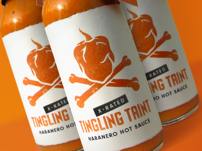 Tingling Taint Hot Sauce branding graphics hot sauce logo packaging