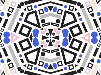 Geoscope Pattern bold geometric kaleidoscope pattern