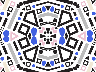 Geoscope Pattern bold geometric kaleidoscope pattern