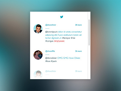 Twitter feed feed freebie social media twitter ui ux