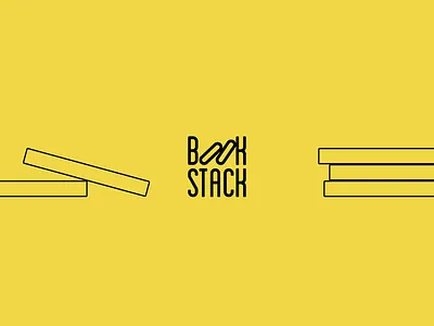 Bookstack Logo concept books bookstack logo stacked