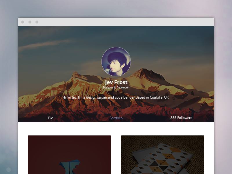 Example of Personal Site