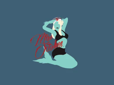 Miss October- mermaid mermaid miss october pin t shirts up