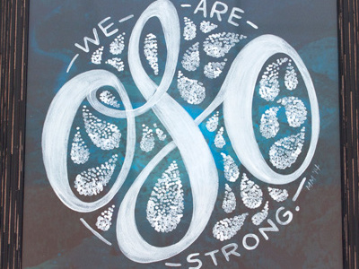 Oso Strong custom type hand lettering hand painted lettering oso paint painted