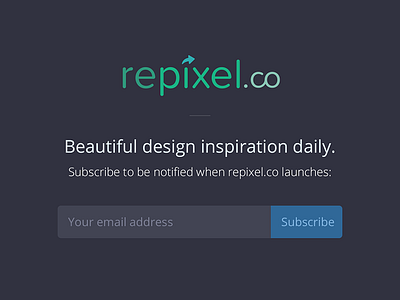 Repixel Landing blog design form landing logo repixel