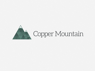 Copper Mountain Branding branding consultant flat green mosaic mountain