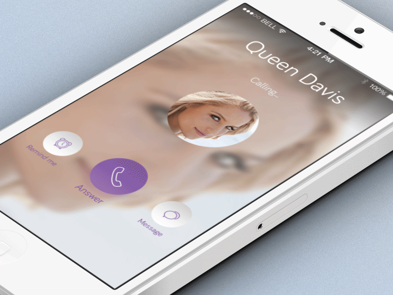 Call animation - Viber redesign animation application call design dribbble gif interaction interface ios viber