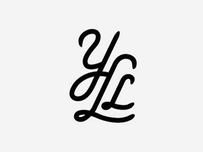 Yellow calligraphy handlettering lettering logo