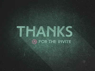 Thank You dribbble thanks