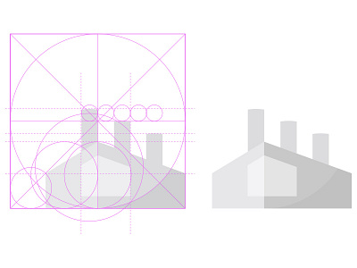 Icon grid golden ratio grid icon