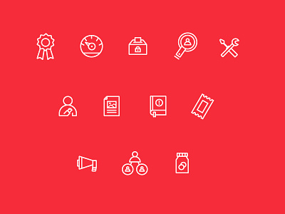 Sidebar icons dashboard donate file flat icon illustration ribbon search settings ticket user vote