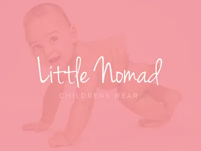 Little Nomad Branding baby brand mark branding identity kids logo type typography