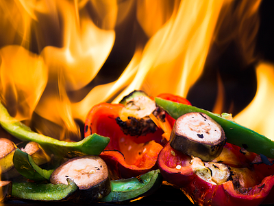 Fire Fruit Photography Still Life Series fire fire fruits fire photography fire vegetables fruits photography vegetables