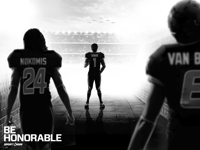 Be Honorable digital art football honor minneapolis process sport ngin wallpaper