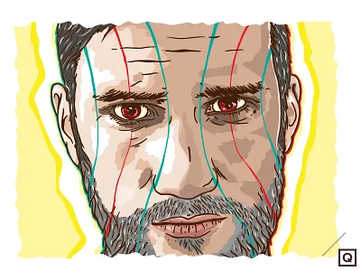 Self-Portrait 2014 / Final draw drawing erkaterrestre illustration lille new portrait scifi selfportrait vector