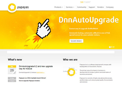 ‟Papayas” design illustration papaya webdesign website