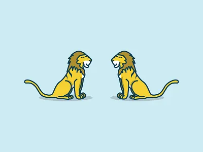 More Ligers! animal brand color focus lab illustration liger lion tiger