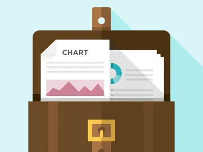 Travel Data briefcase charts data graphs icon info graphics information minimal satchel satchl