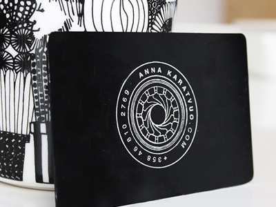 Personal business card for Anna Karatvuo business card identity design