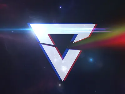 Personal branding branding cosmos lens flares logo prism