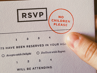 RSVP print rsvp stamp typography wedding