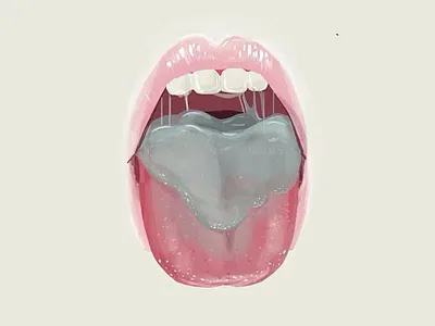 Sick gross lips mouth