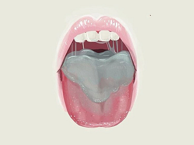 Sick gross lips mouth