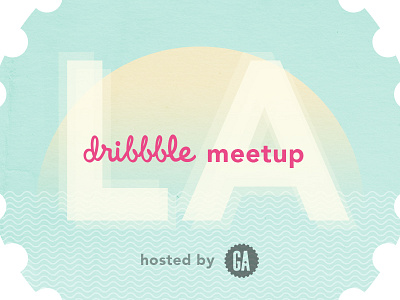 dribbble meetup / LA california ga general assembly la light los angeles pastel sun sunset