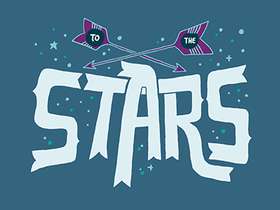 Ad Astra lettering night stars