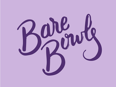 Acai bowls... acai brush hand lettering logo typography