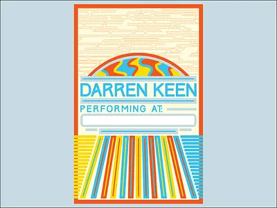 Darren Keen Tour Flyer clouds dj flyer light minimal music pattern poster sky tour typography ufo