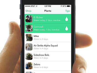 Waterbug for iOS 7 app ios ui ux