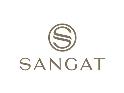 Logo Design | Sangat | Wellness Centre and Spa brand business card envelope invitation letterhead logo design print design sangat spa stamp stationery wellness