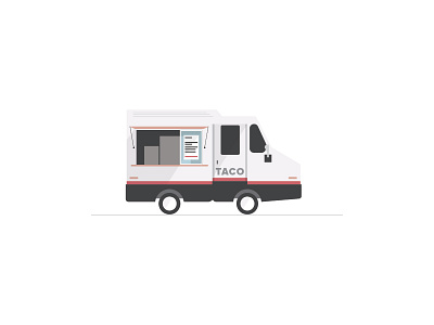 Taco Truck food illustration retail shops taco truck