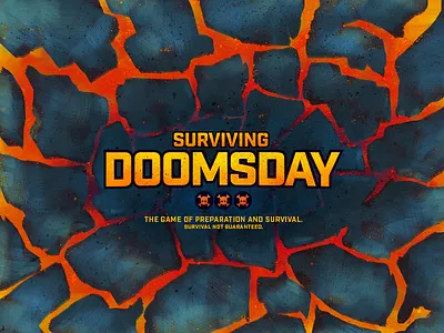 Surviving Doomsday board game doomsday illustration lava surviving volcano
