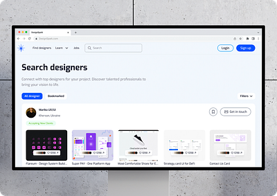 DesignSpark - Design showcase Desktop branding graphic design logo ui