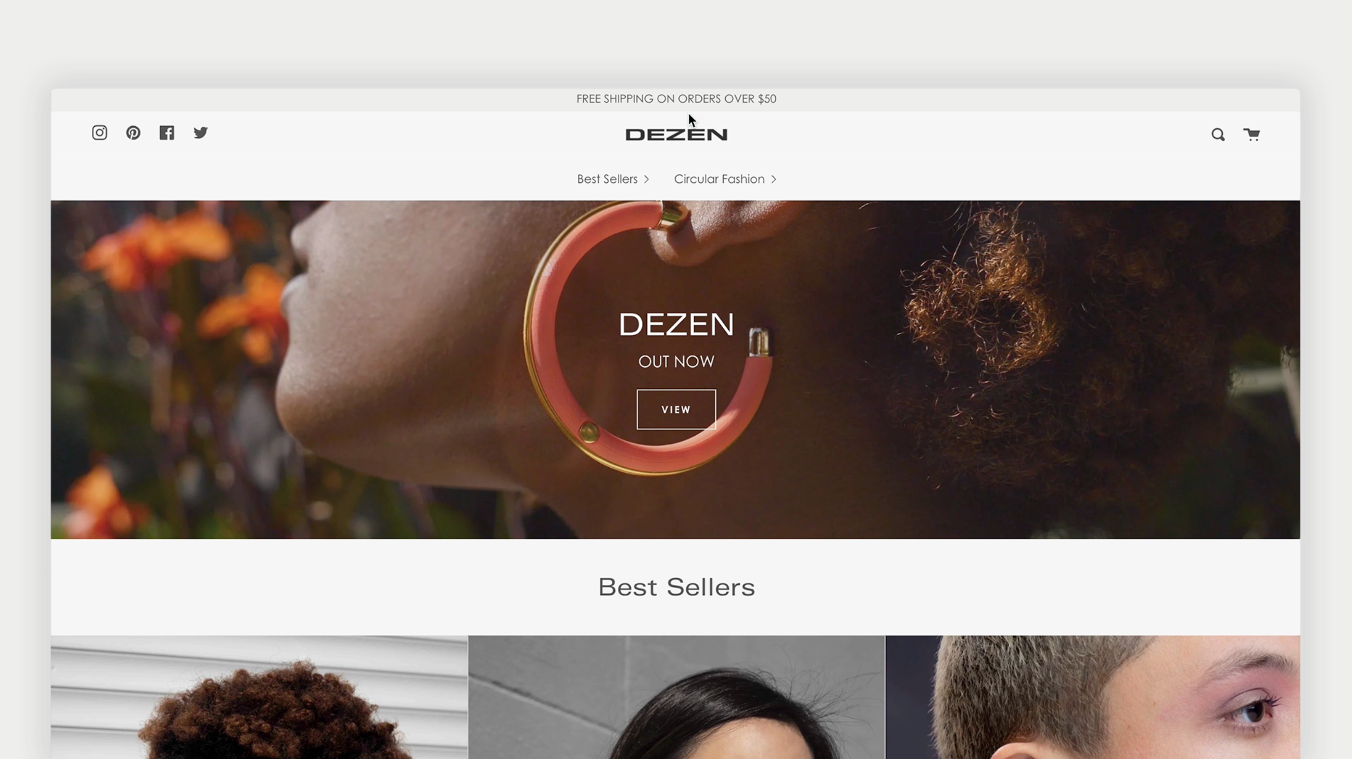 Branding and E-Commerce Website for Sustainable Fashion Brand branding eco conscious brand ecommerce website jewelry brand web design