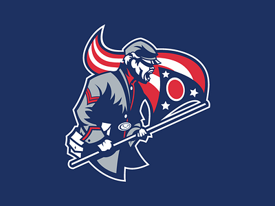 Blue Jackets blue civil columbus concept hockey jackets logo nhl rebranding soldier war