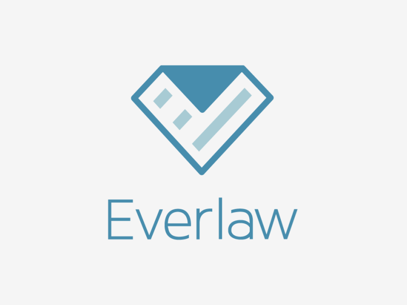 Everlaw Animated Logo after effects animated animation diamond document flat gif logo logomark motion graphics simple