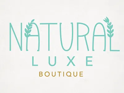 Natrual Luxe logo logo type
