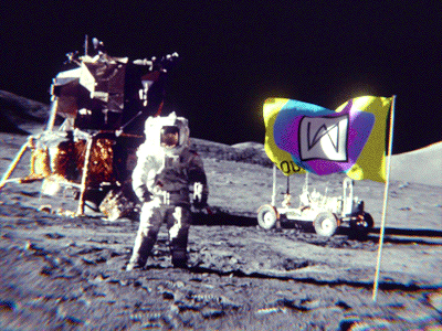 Teaser for personal site animation flag gif shine wind