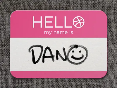 Dribbble Meetup in LA dan kuhlken dkng dribbble general assembly hello los angeles meetup name tag shopify the noun project