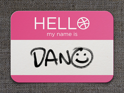 Dribbble Meetup in LA dan kuhlken dkng dribbble general assembly hello los angeles meetup name tag shopify the noun project