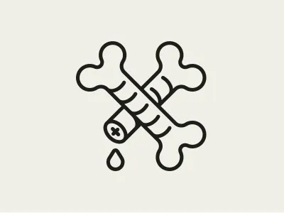 Roasted Bone Marrow bone food icon mens health pictogram