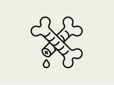 Roasted Bone Marrow bone food icon mens health pictogram