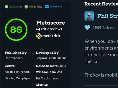 Contrllr Game Page Meta avatar contrllr details game meta rating typography