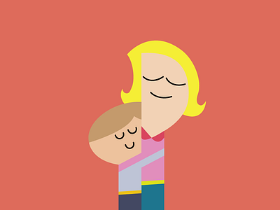 Abrazo #2 - Hug #2 doodle draw flat hug illustration vector