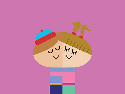 Abrazo #1 - Hug #1 abrazo doodle draw flat hug illustration vector